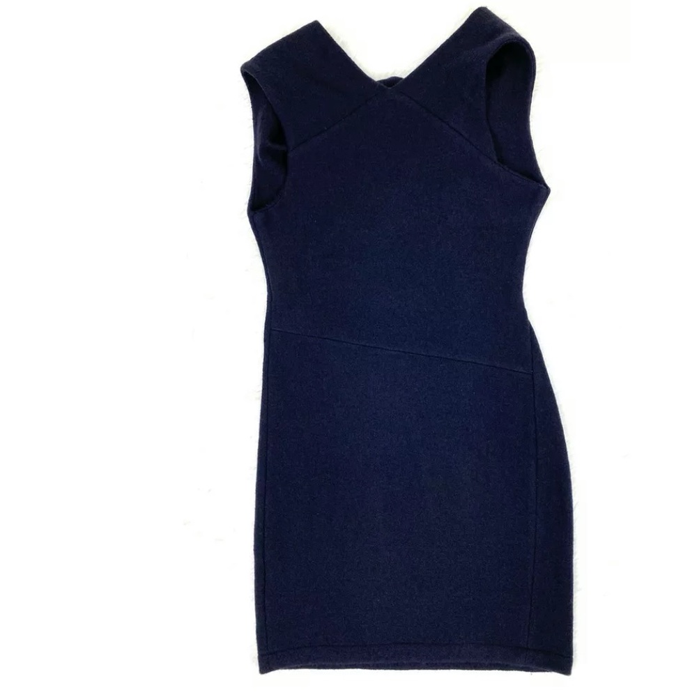 All Saints Boiled Wool Cowl Neck Dress Sz 6 - Picture 4 of 9
